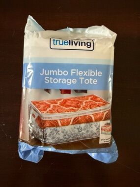 New In Package, Jumbo Flexible Storage Tote Size 15.75” D x 26” W x 11.88” H